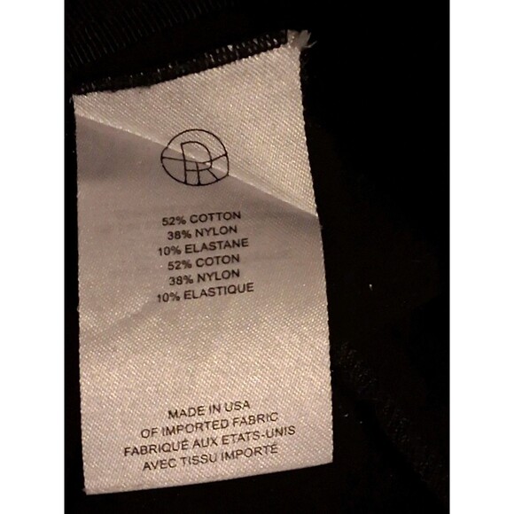 The Row M USA Designer Black Pants Side Zip Stretchy Old Money Quiet Luxury - Picture 9 of 10